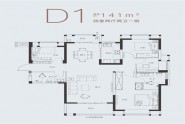 D1户型141M²